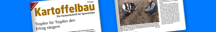 Banner "Tropfen für Tropfen den Ertrag steigern"