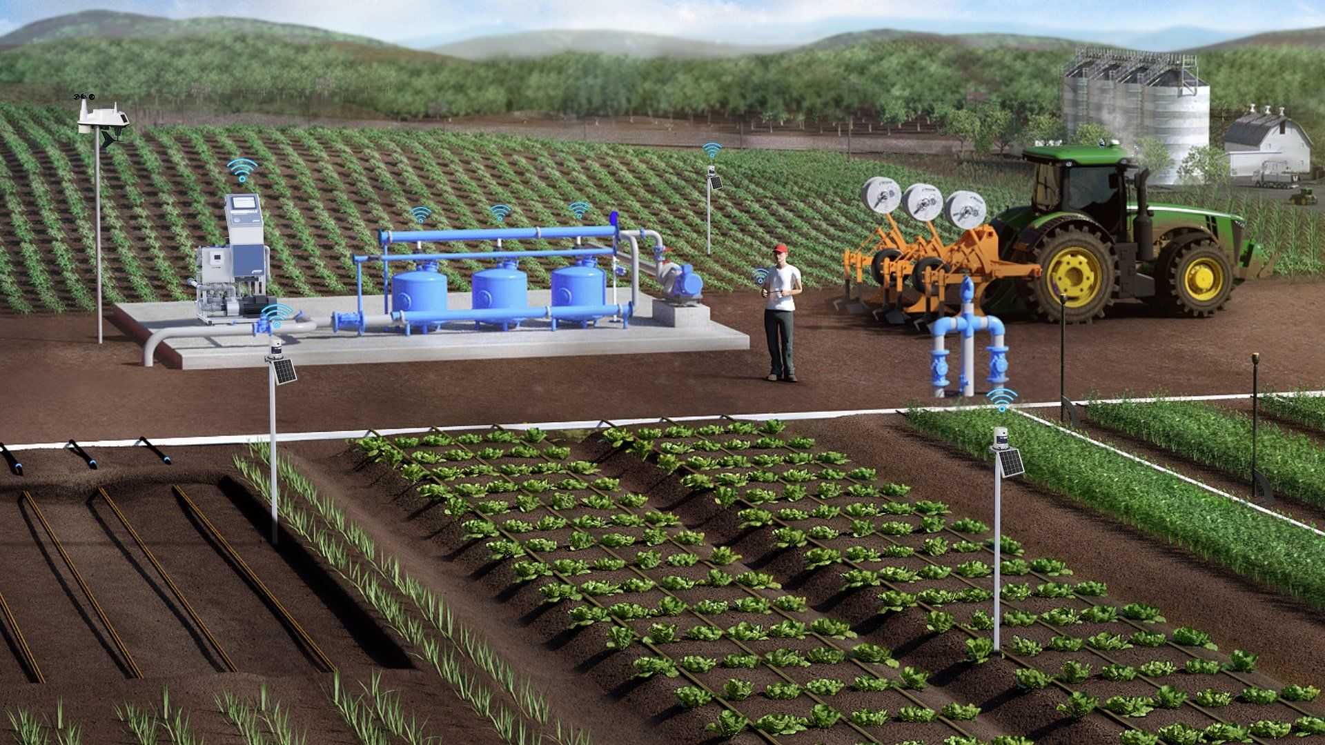 Precision Irrigation im Anbau von Feldfrüchten und Gemüse